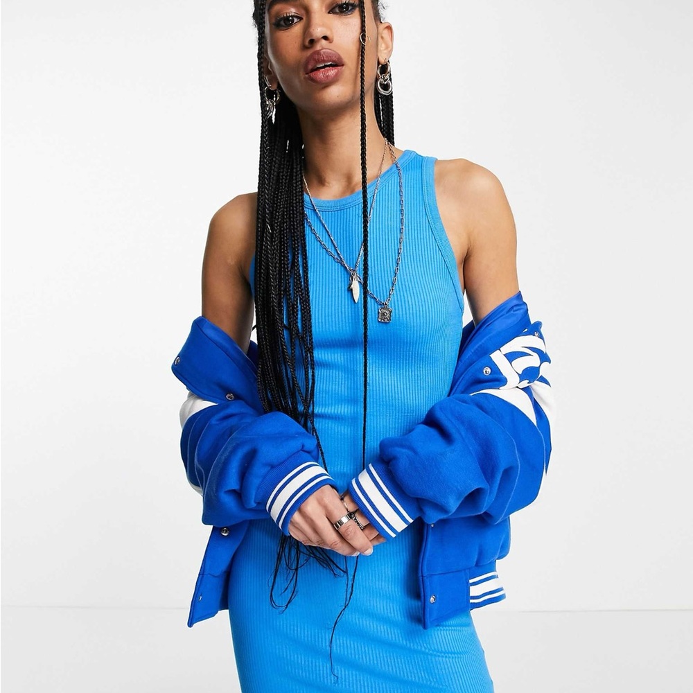 NWT ASOS - Vibrant Blue Midi Dress Size 6P